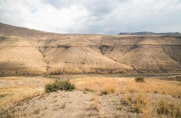 overgrazed mountains in Lesotho