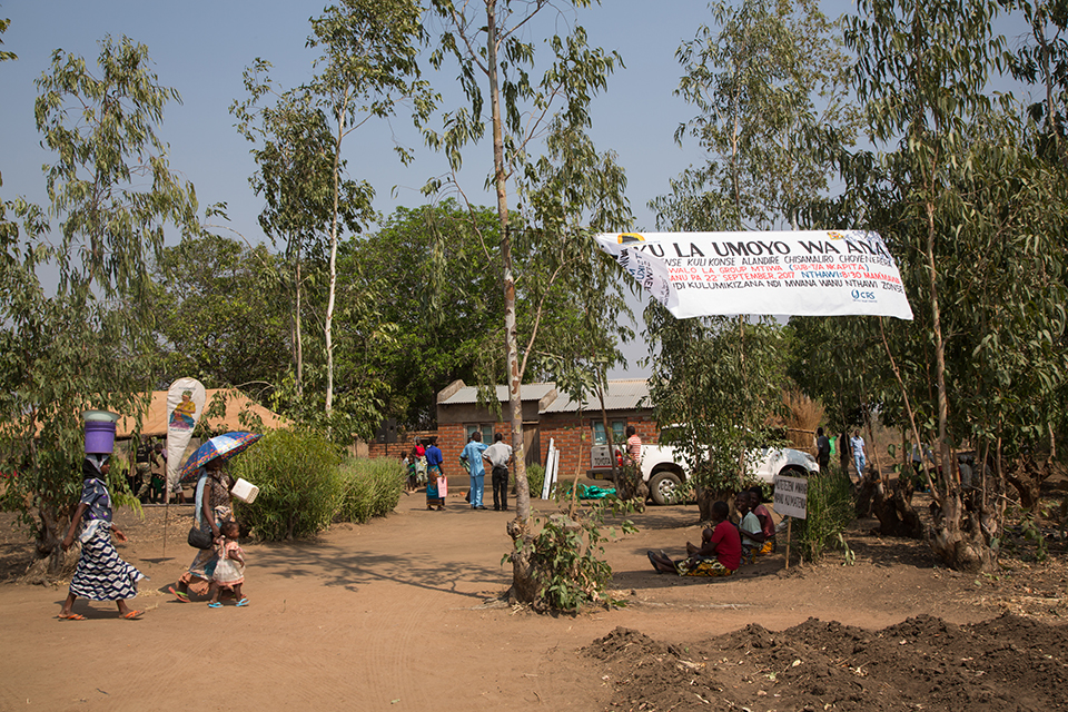 community health day in Malawi village