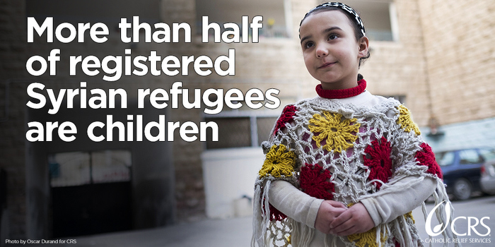 More than half of registered Syrian refugees are children. #WorldRefugeeDay