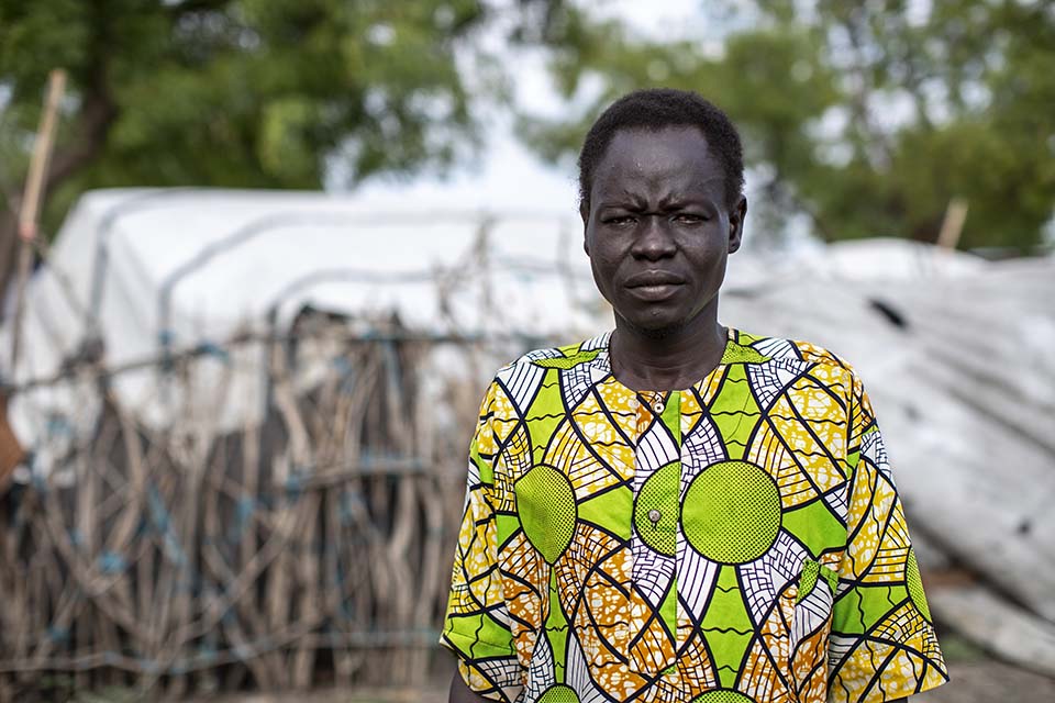 South Sudanese man facing camera