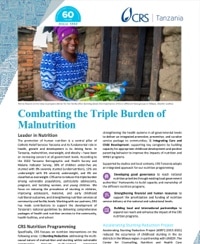 Screenshot of CRS Tanzania Nutrition document
