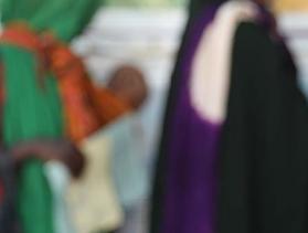 Somali woman at health care center