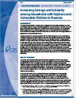 Increasing Savings and Solidarity among Households with Orphans and Vulnerable Children in Rwanda